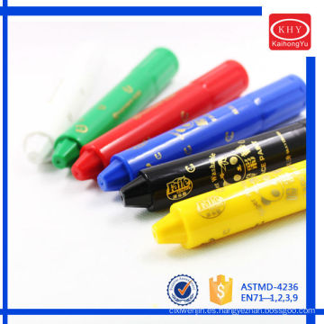 Assorted colors wax material children use rotated neon crayon